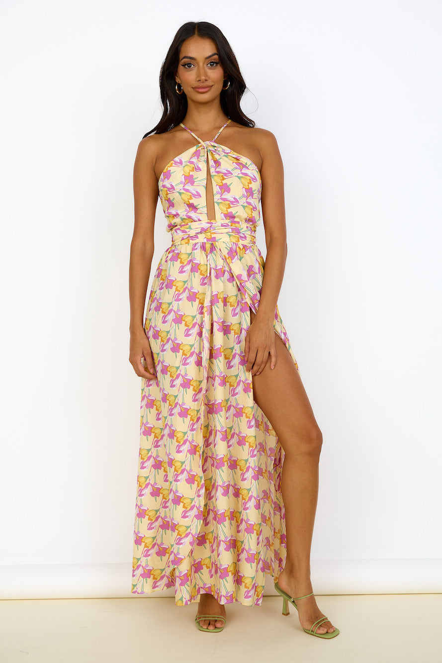 Celestial Dreams Maxi Dress Floral-Seaa Fashion