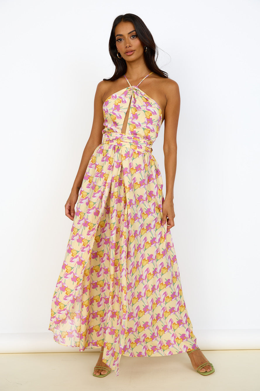 Celestial Dreams Maxi Dress Floral-Seaa Fashion