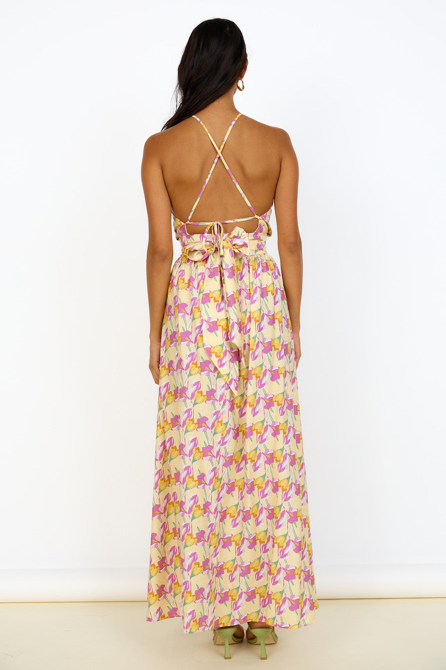 Celestial Dreams Maxi Dress Floral-Seaa Fashion