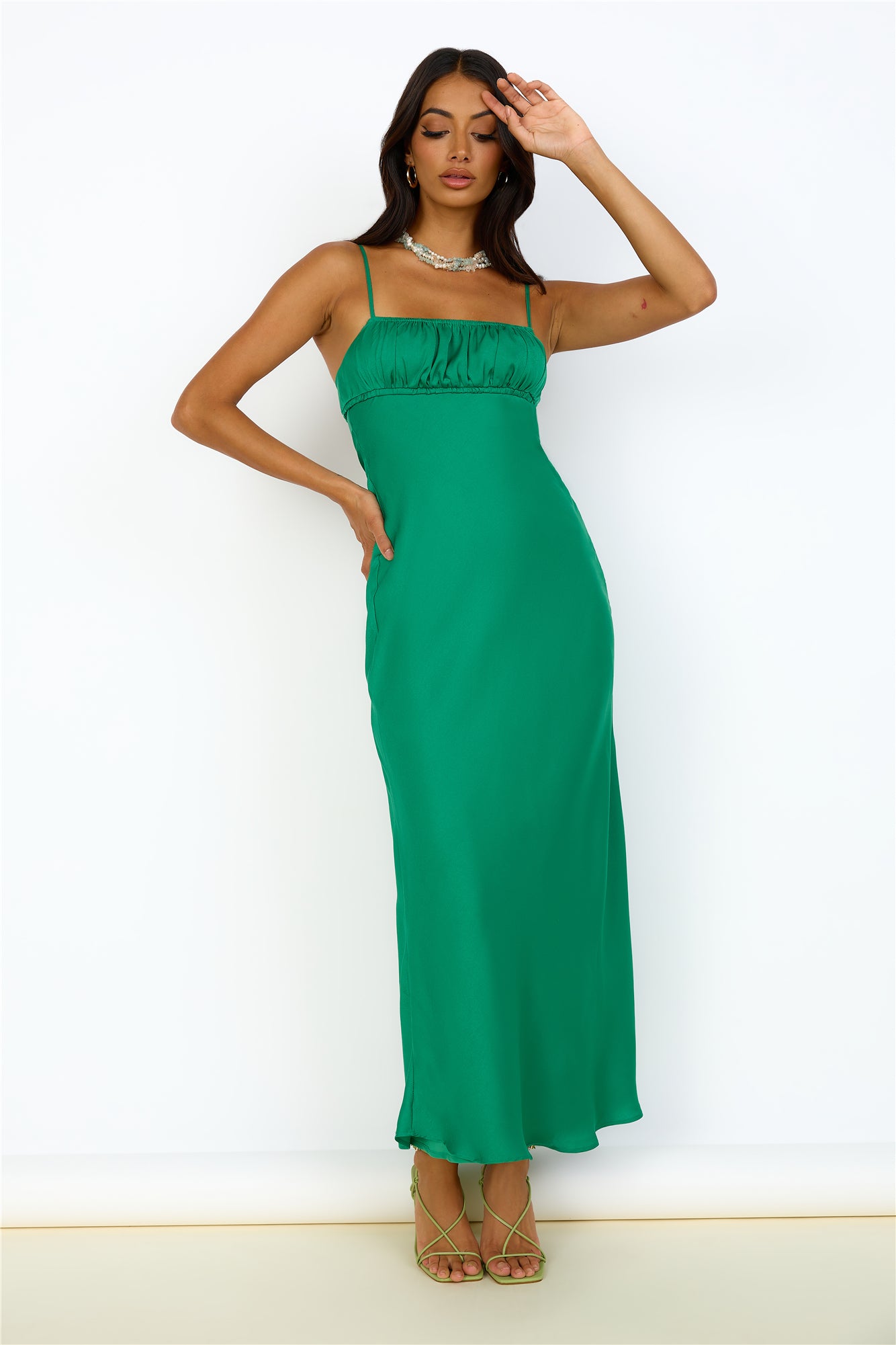 Envious Maxi Dress Green-Seaa Fashion