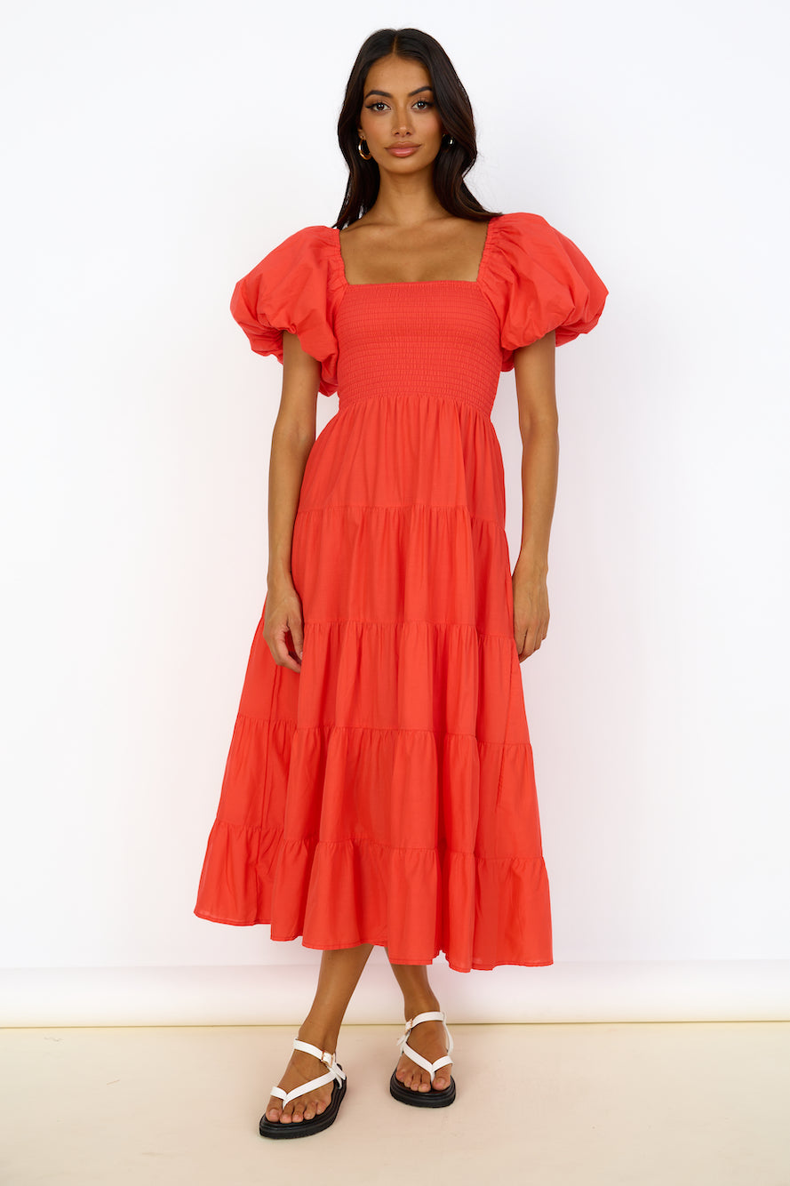 Adela Maxi Dress Red-Seaa Fashion
