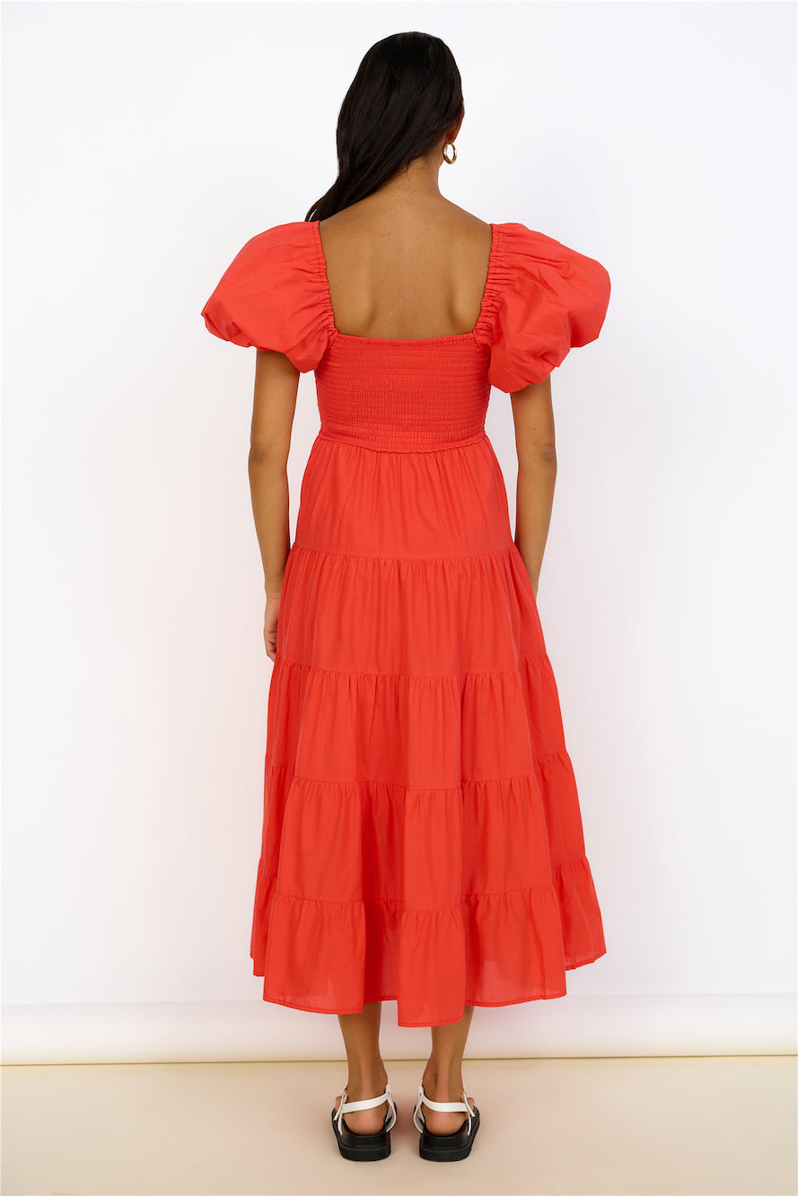 Adela Maxi Dress Red-Seaa Fashion
