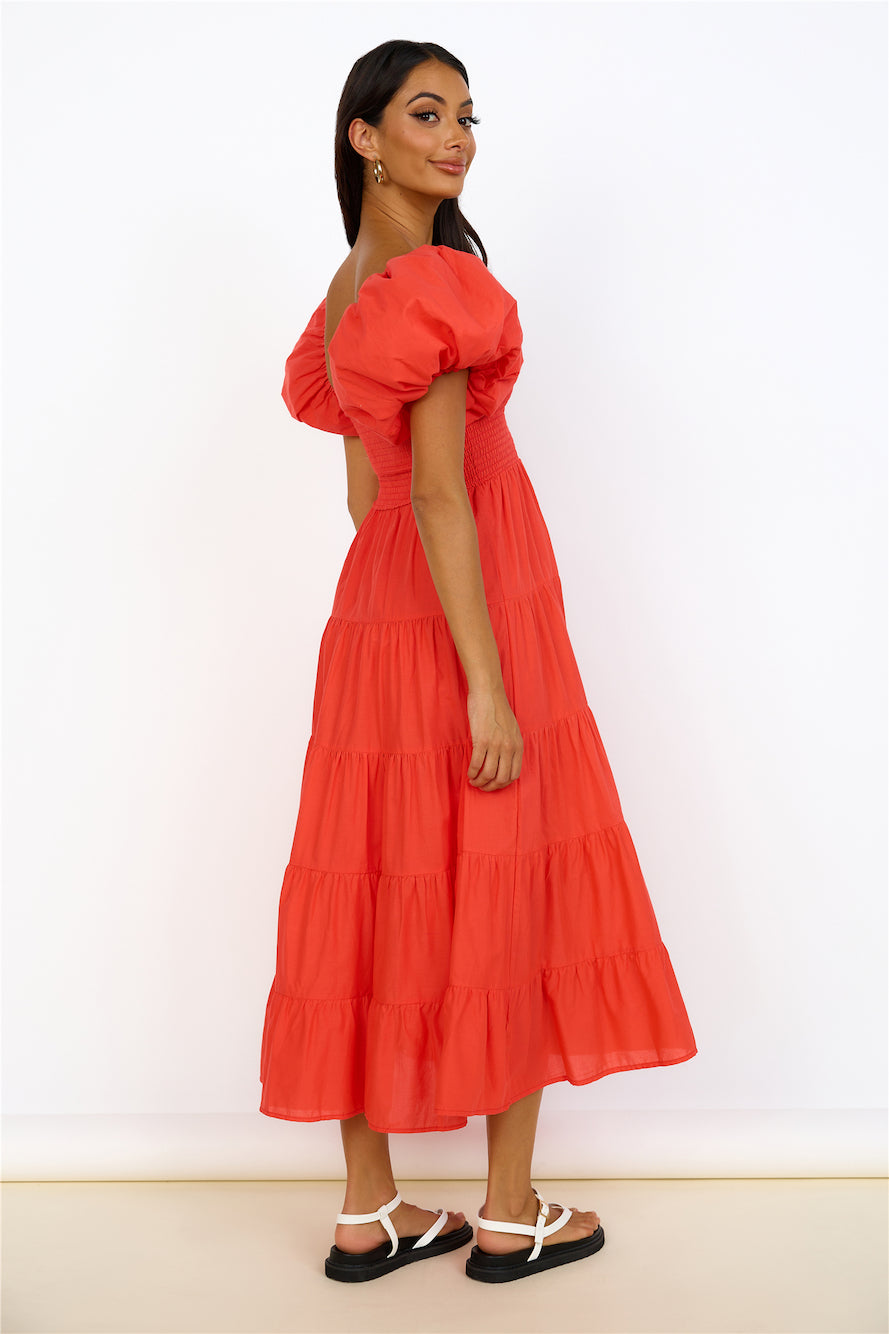 Adela Maxi Dress Red-Seaa Fashion