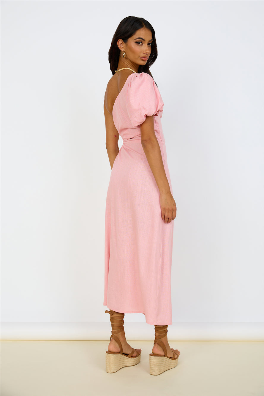 Say Goodbye Maxi Dress Pink-Seaa Fashion