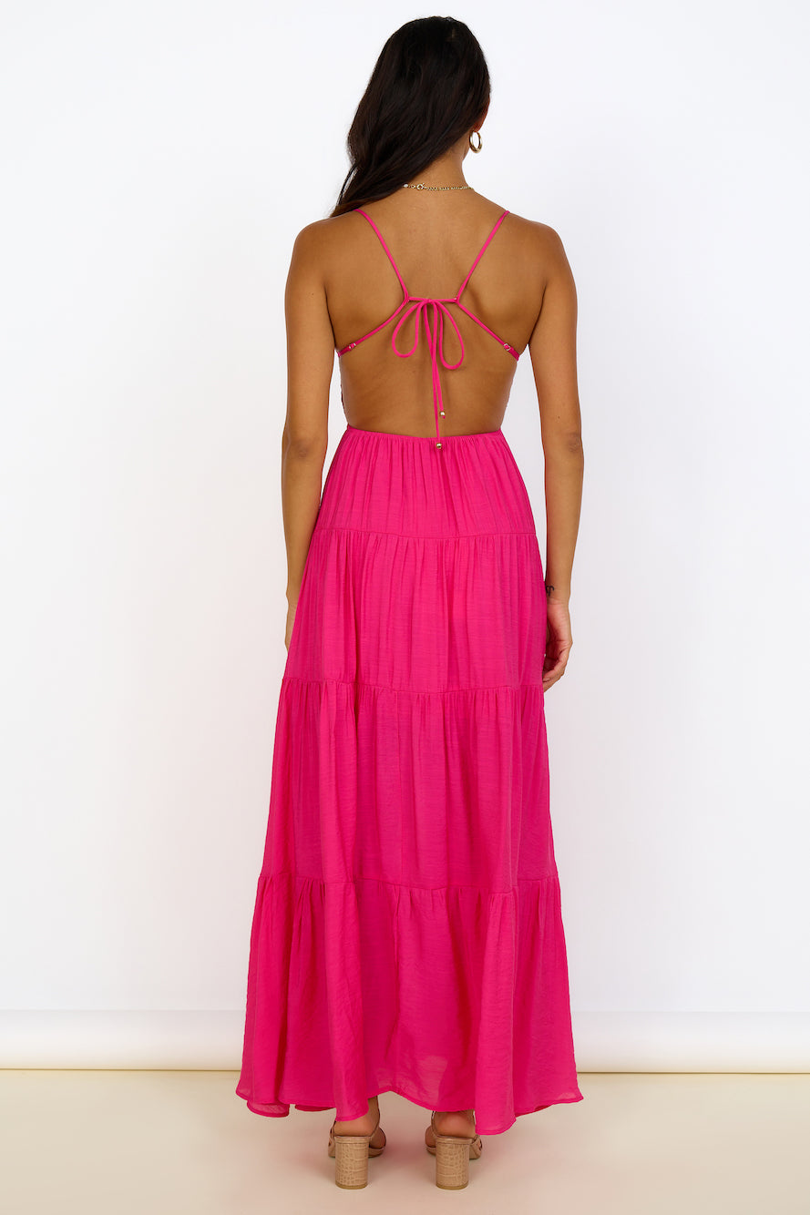 Brooklyn Baby Maxi Dress Pink-Seaa Fashion