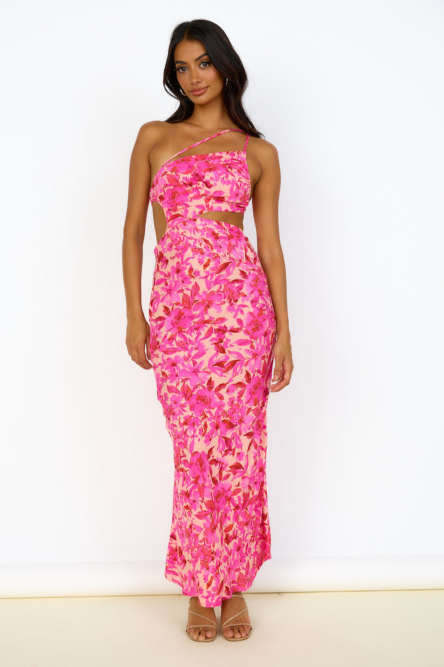 Believe Me Maxi Dress Pink-Seaa Fashion