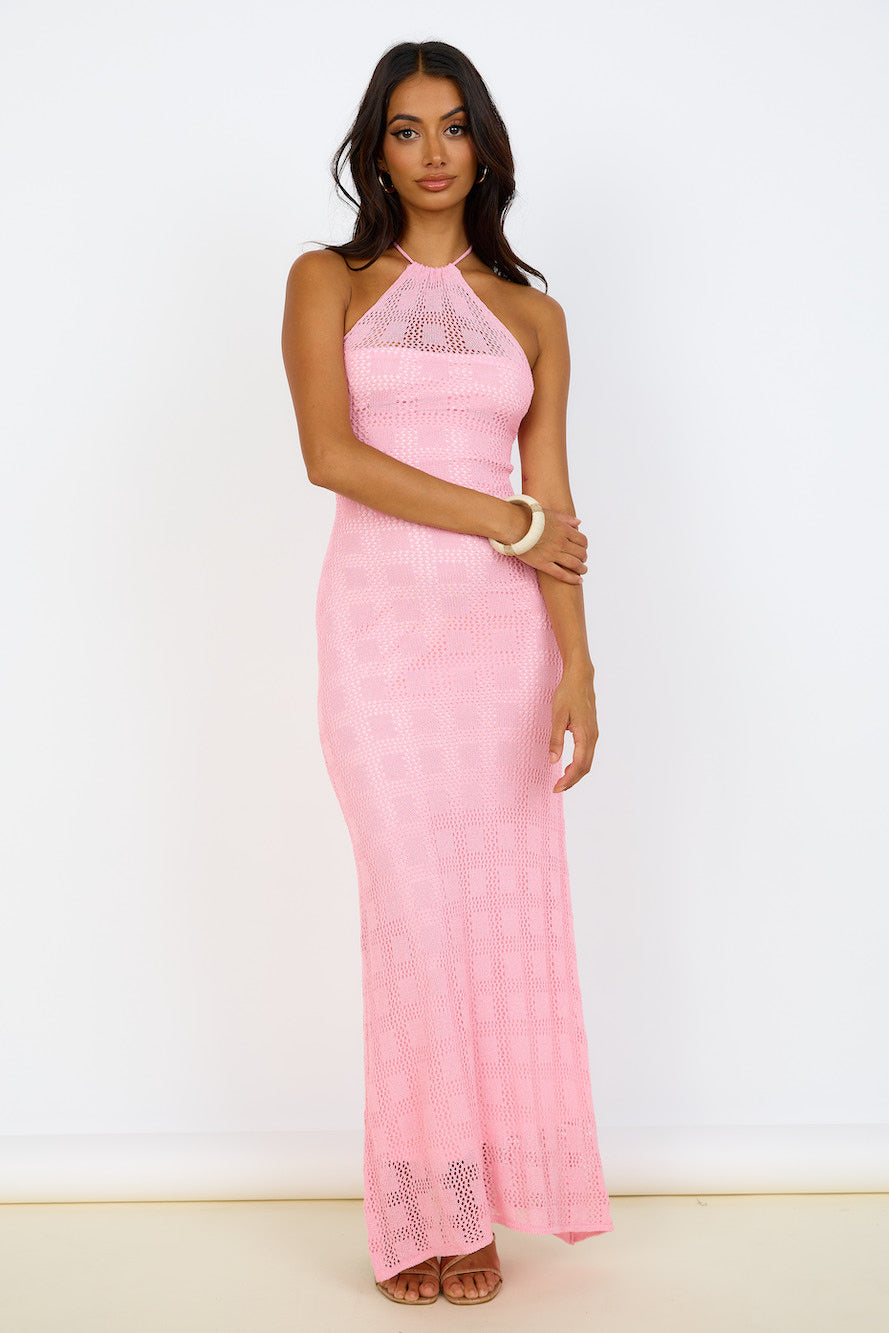 Kombucha Maxi Dress Pink-Seaa Fashion