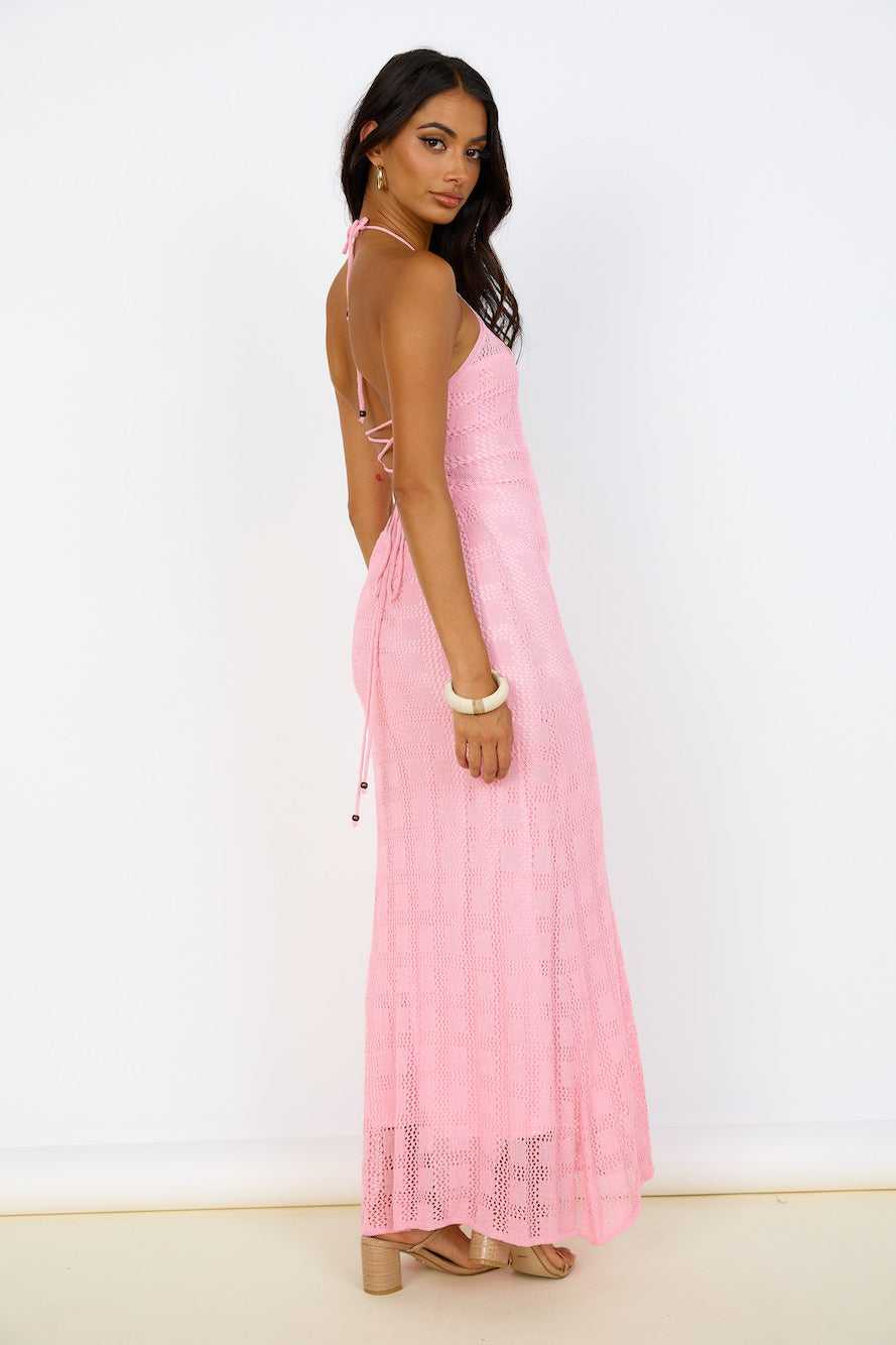 Kombucha Maxi Dress Pink-Seaa Fashion