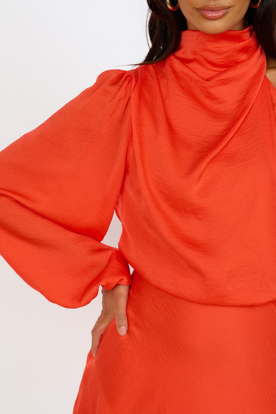 Counting Every Blessing Dress Red-Seaa Fashion