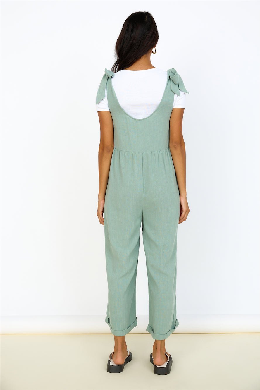 Be Something Jumpsuit Sage-Seaa Fashion
