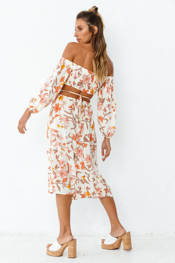 Sweet Caramel Midi Dress-Seaa Fashion