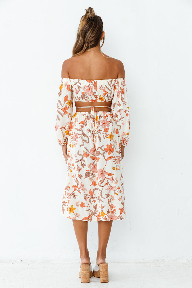 Sweet Caramel Midi Dress-Seaa Fashion