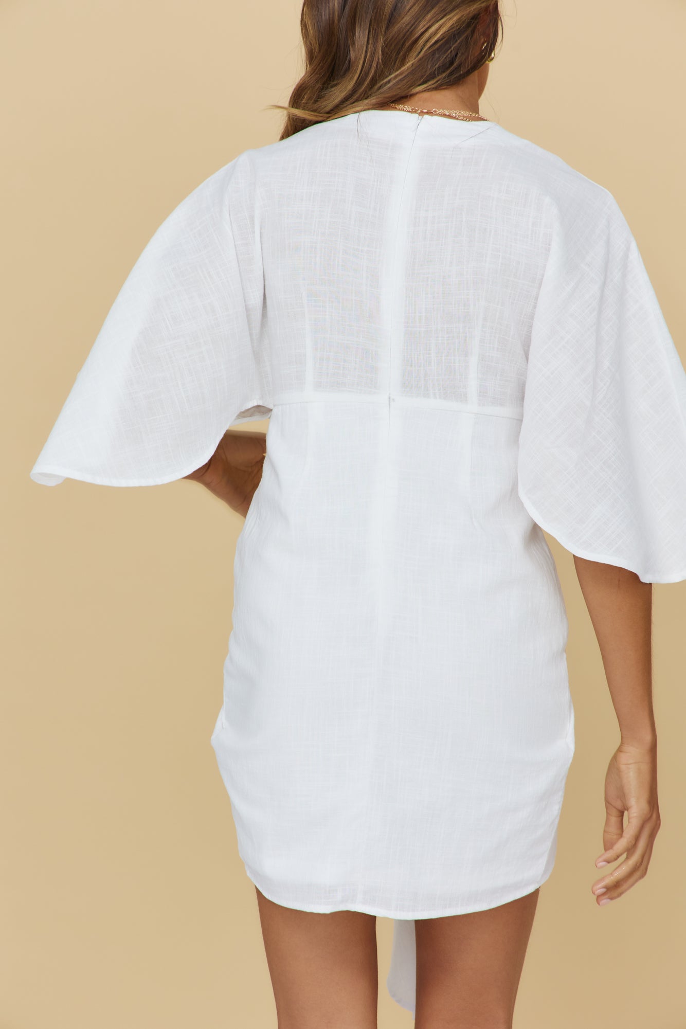 This Is Your Cue Dress White-Seaa Fashion