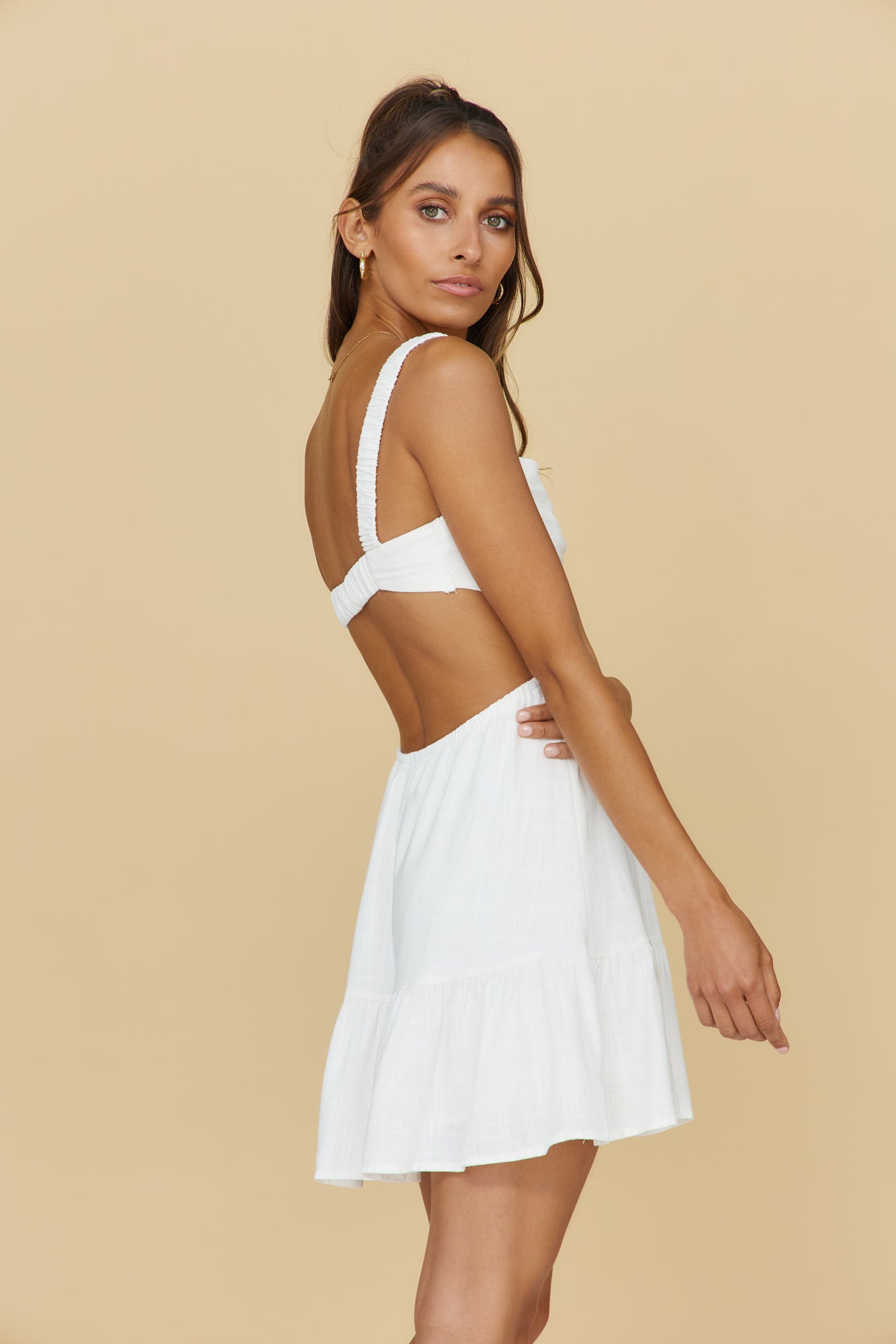 Open Conversations Dress White-Seaa Fashion