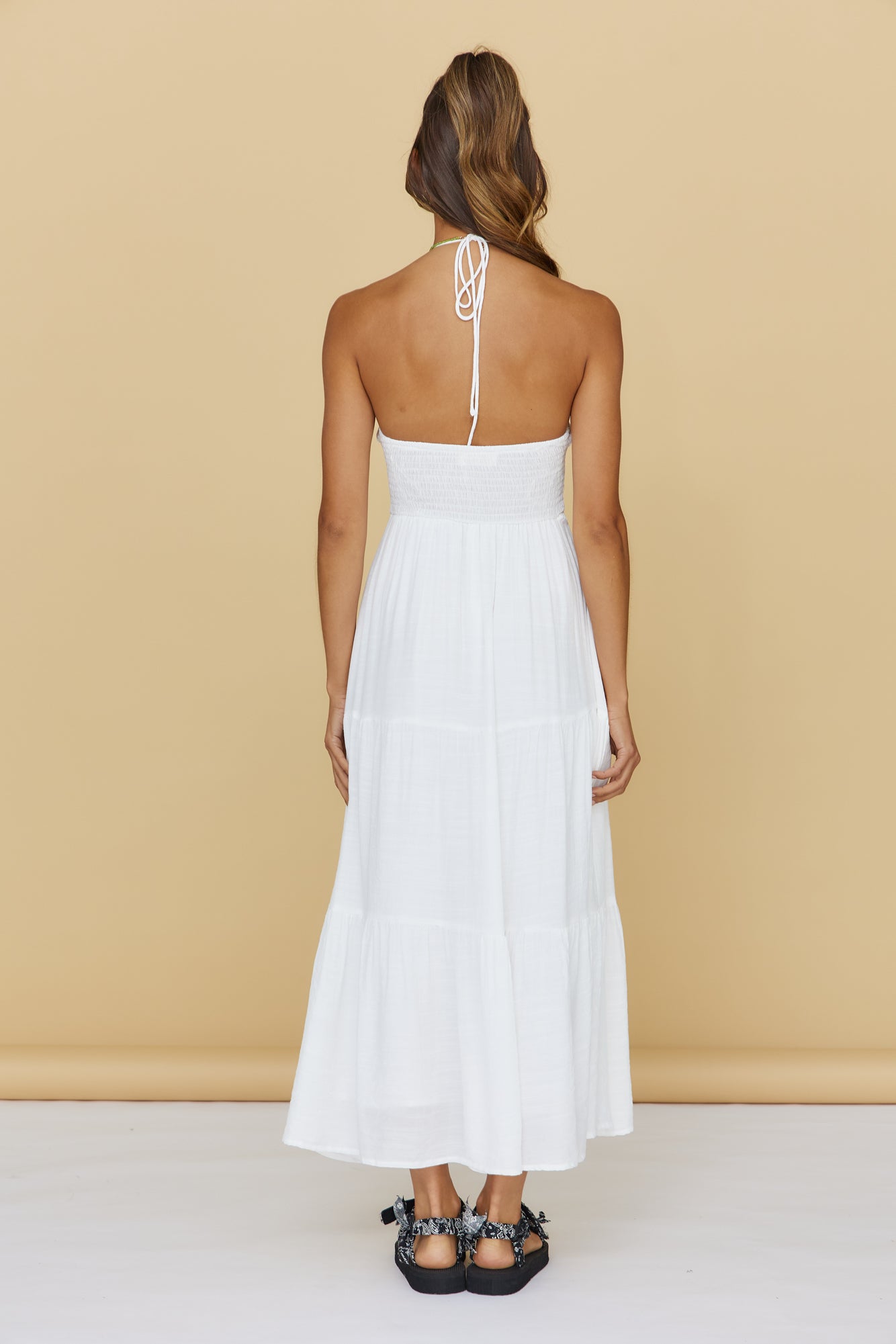 At First Light Maxi Dress White-Seaa Fashion
