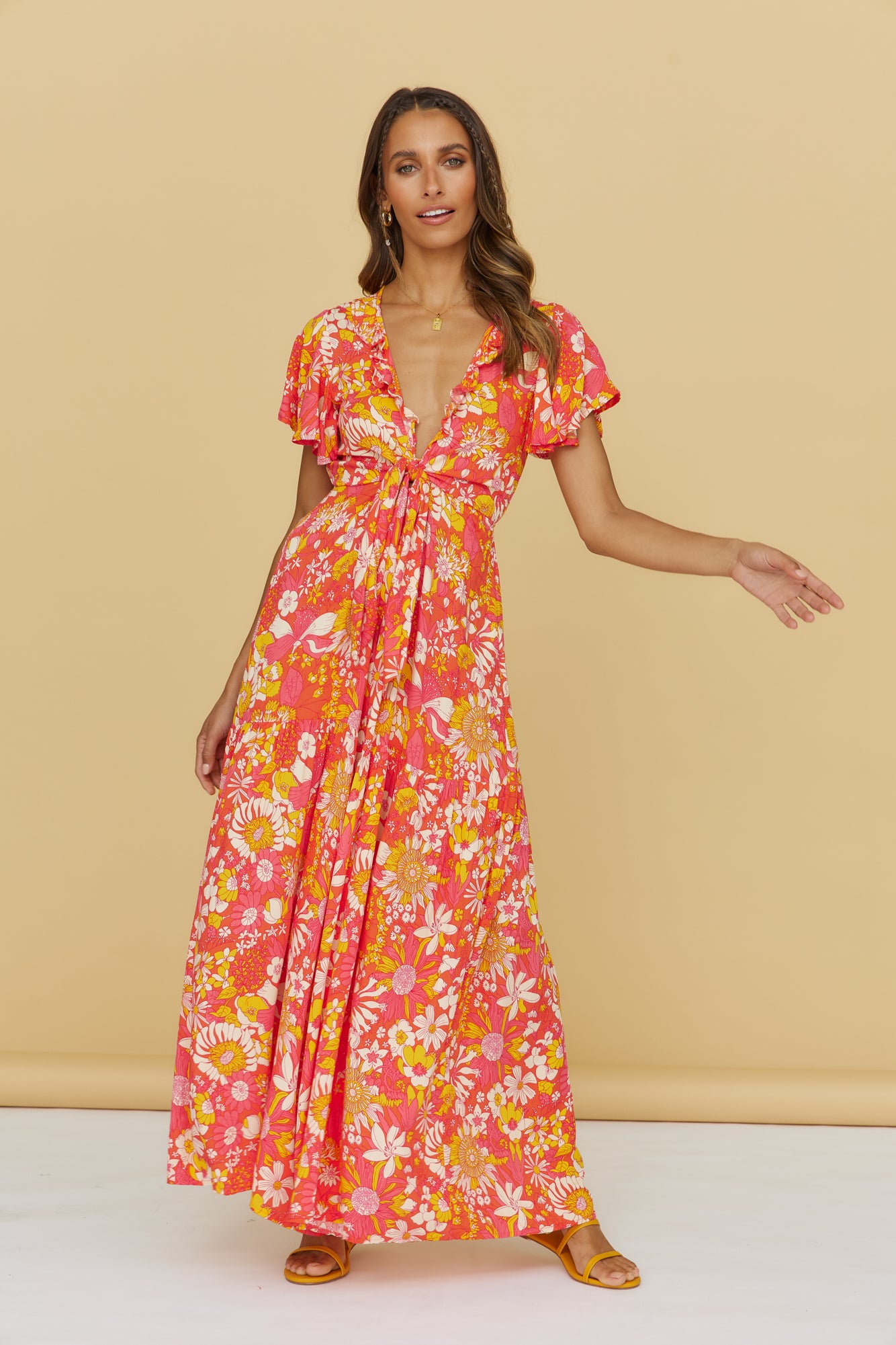 From Eve Jumpsuit Orange-Seaa Fashion