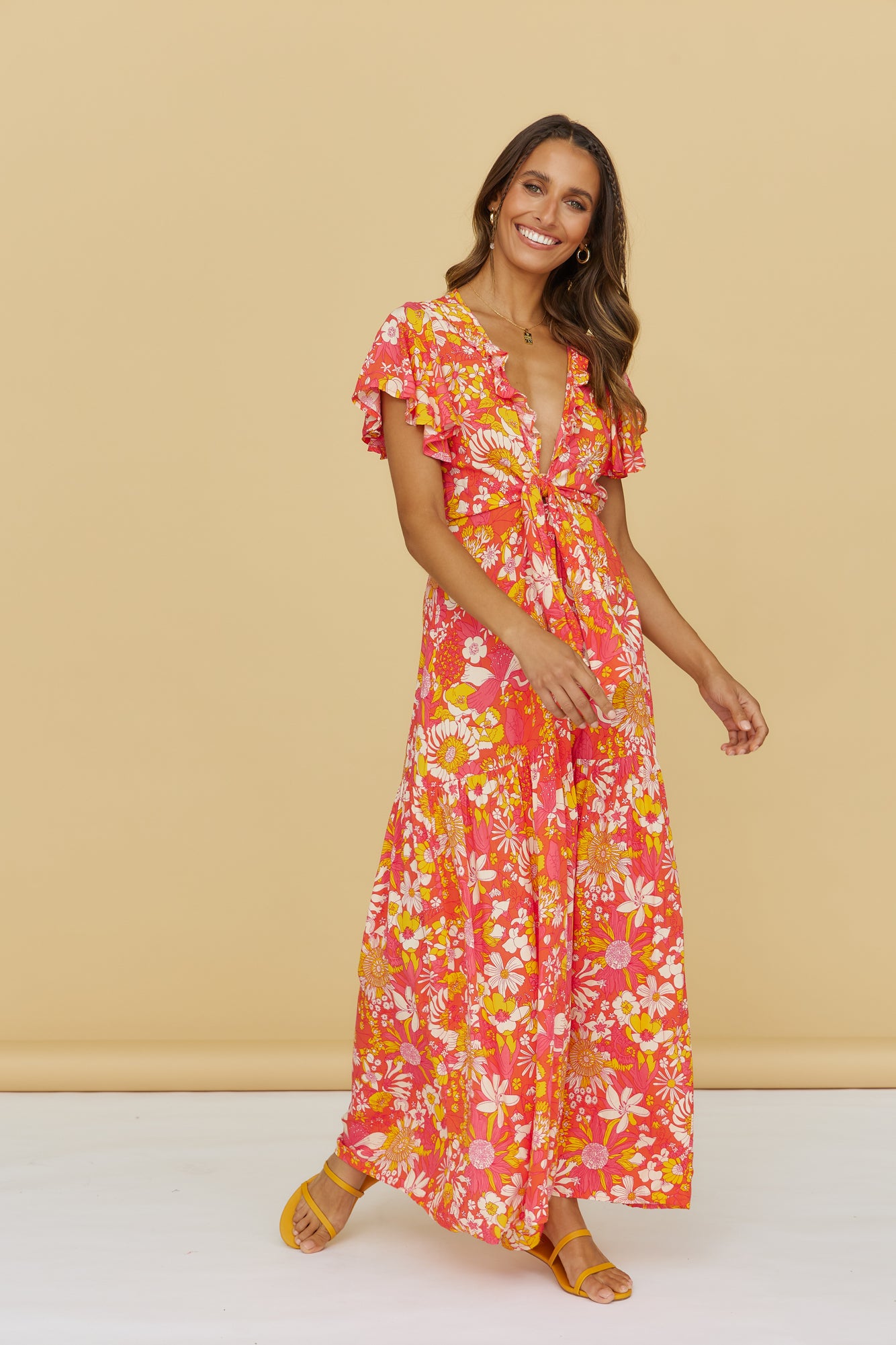 From Eve Jumpsuit Orange-Seaa Fashion