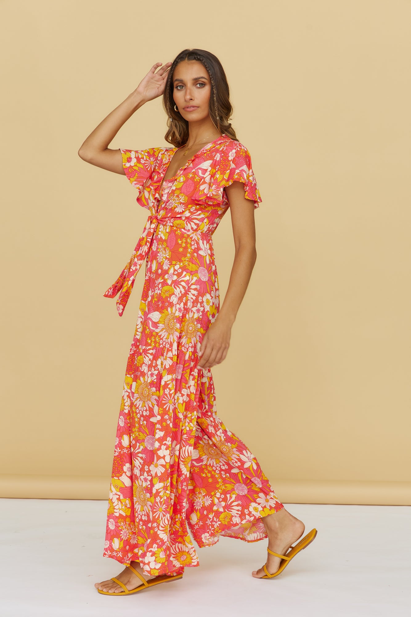 From Eve Jumpsuit Orange-Seaa Fashion