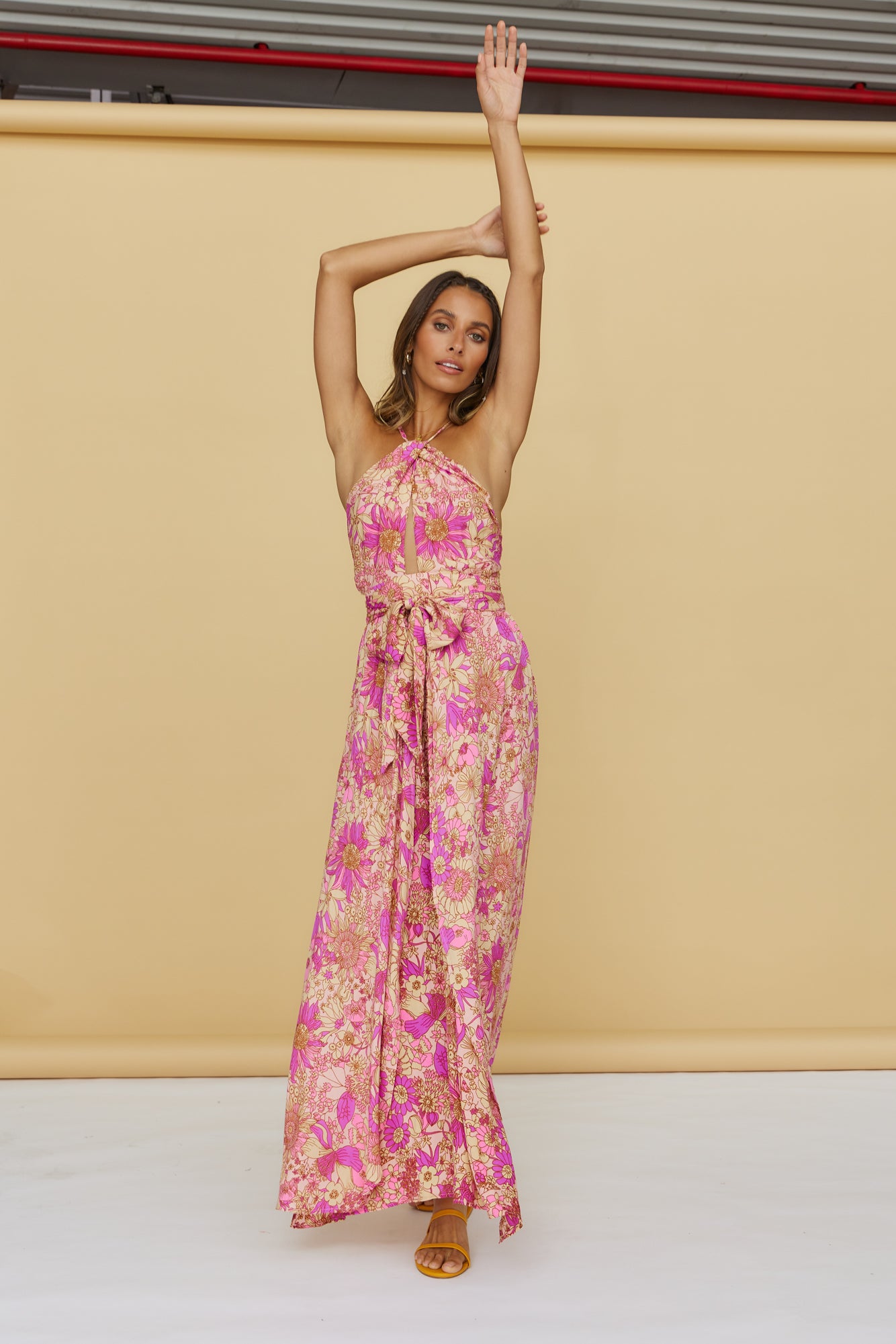 Sunset Shadows Maxi Dress Purple-Seaa Fashion