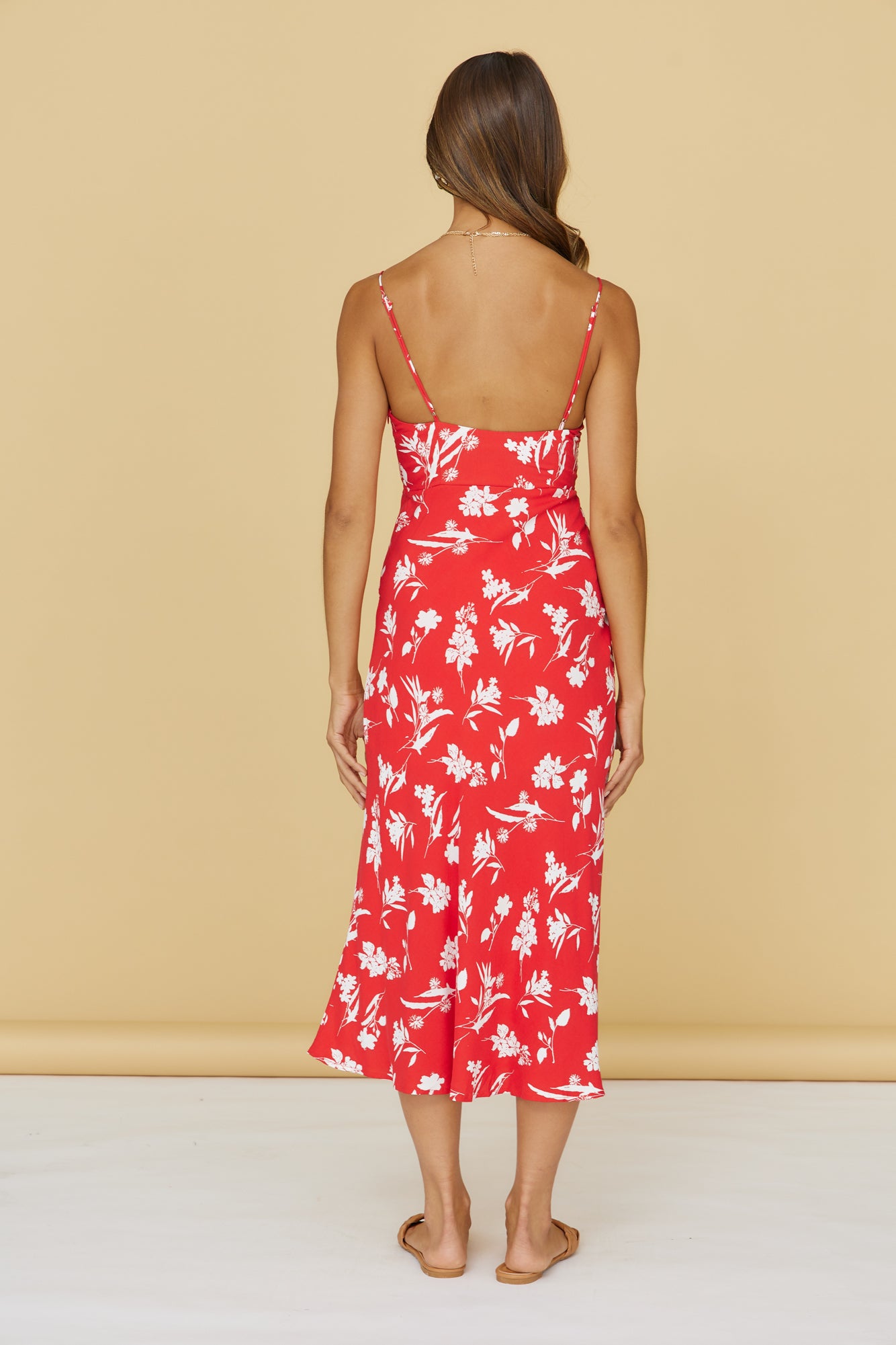 Cherry Currant Maxi Dress Red-Seaa Fashion