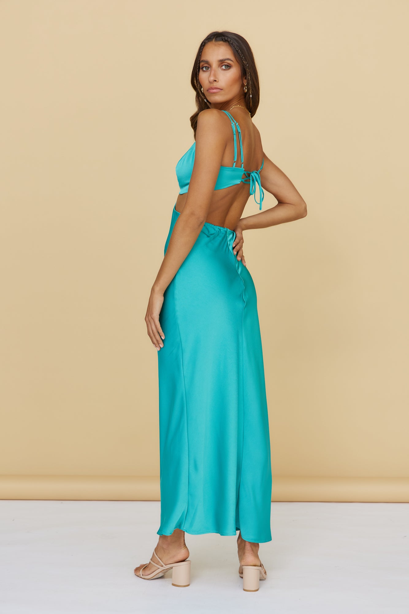 Unknown Sender Maxi Dress Green-Seaa Fashion
