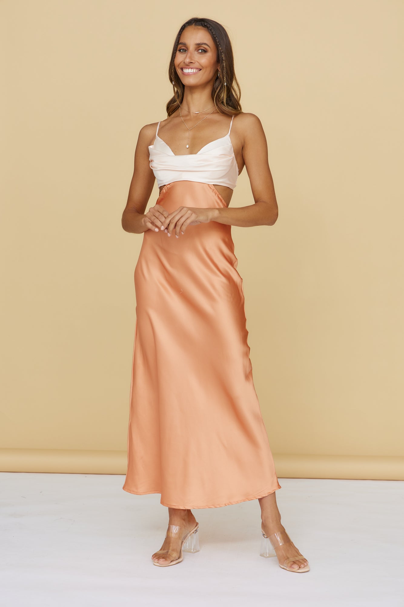 All About You Maxi Dress Orange-Seaa Fashion