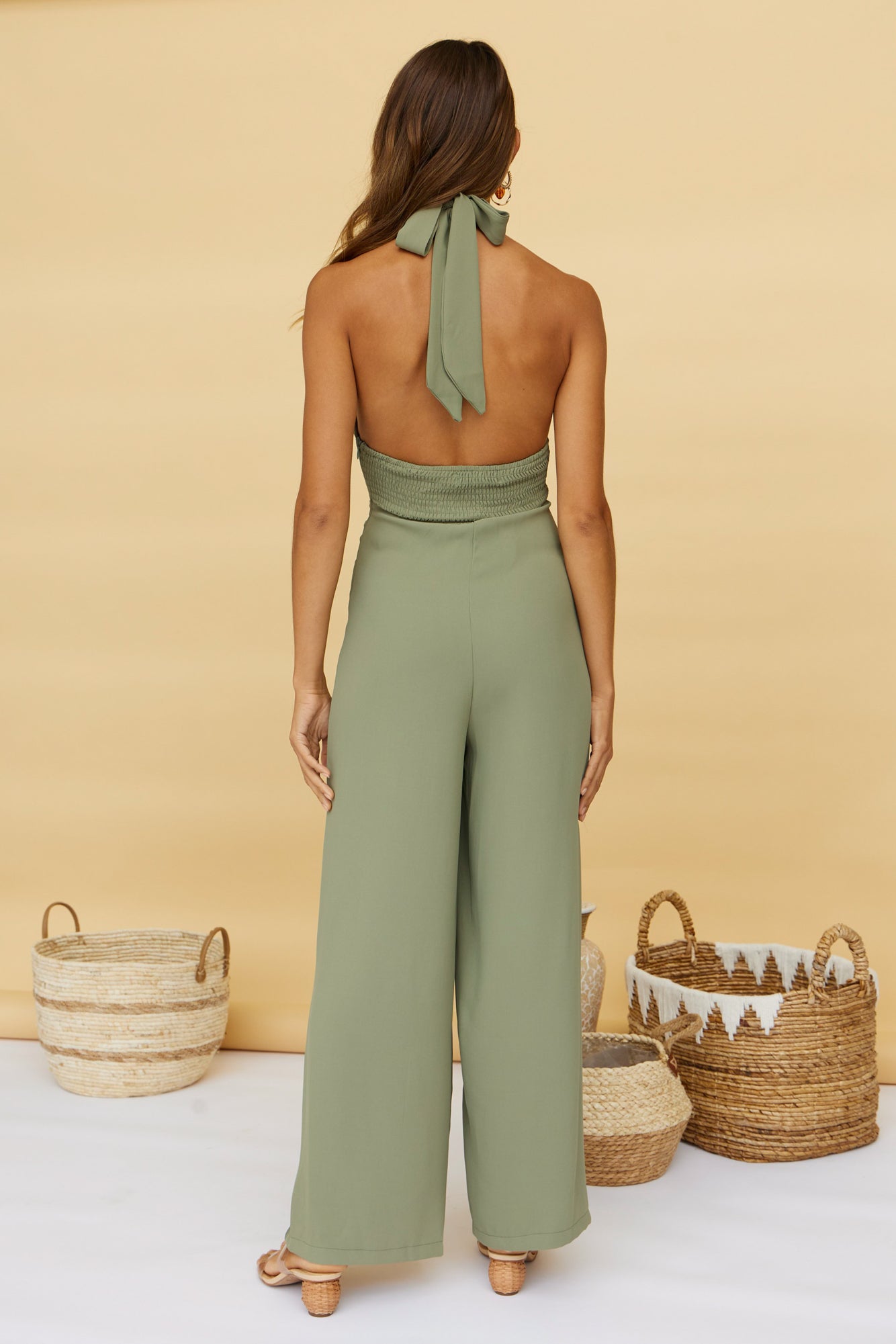 My Escape Jumpsuit Olive-Seaa Fashion