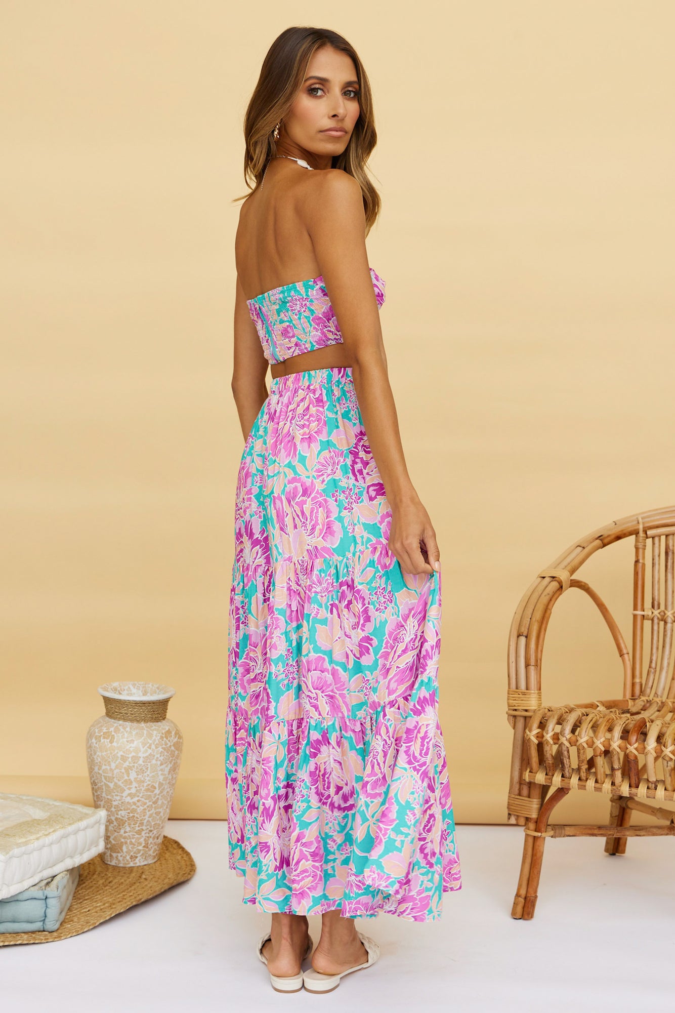 Ashland Maxi Skirt Purple-Seaa Fashion