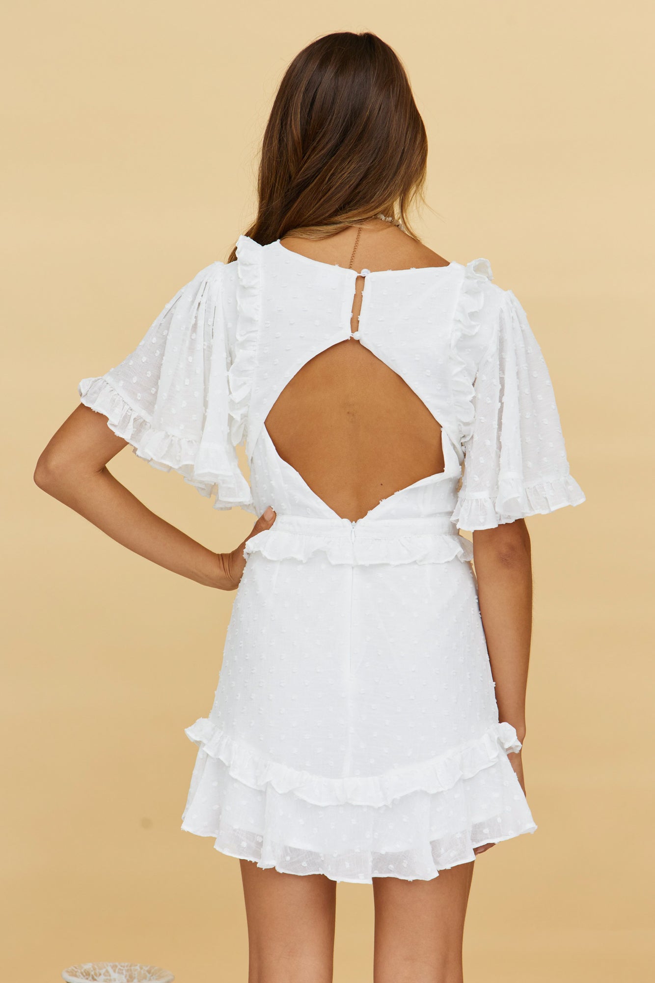 Chasing Happiness Dress White-Seaa Fashion