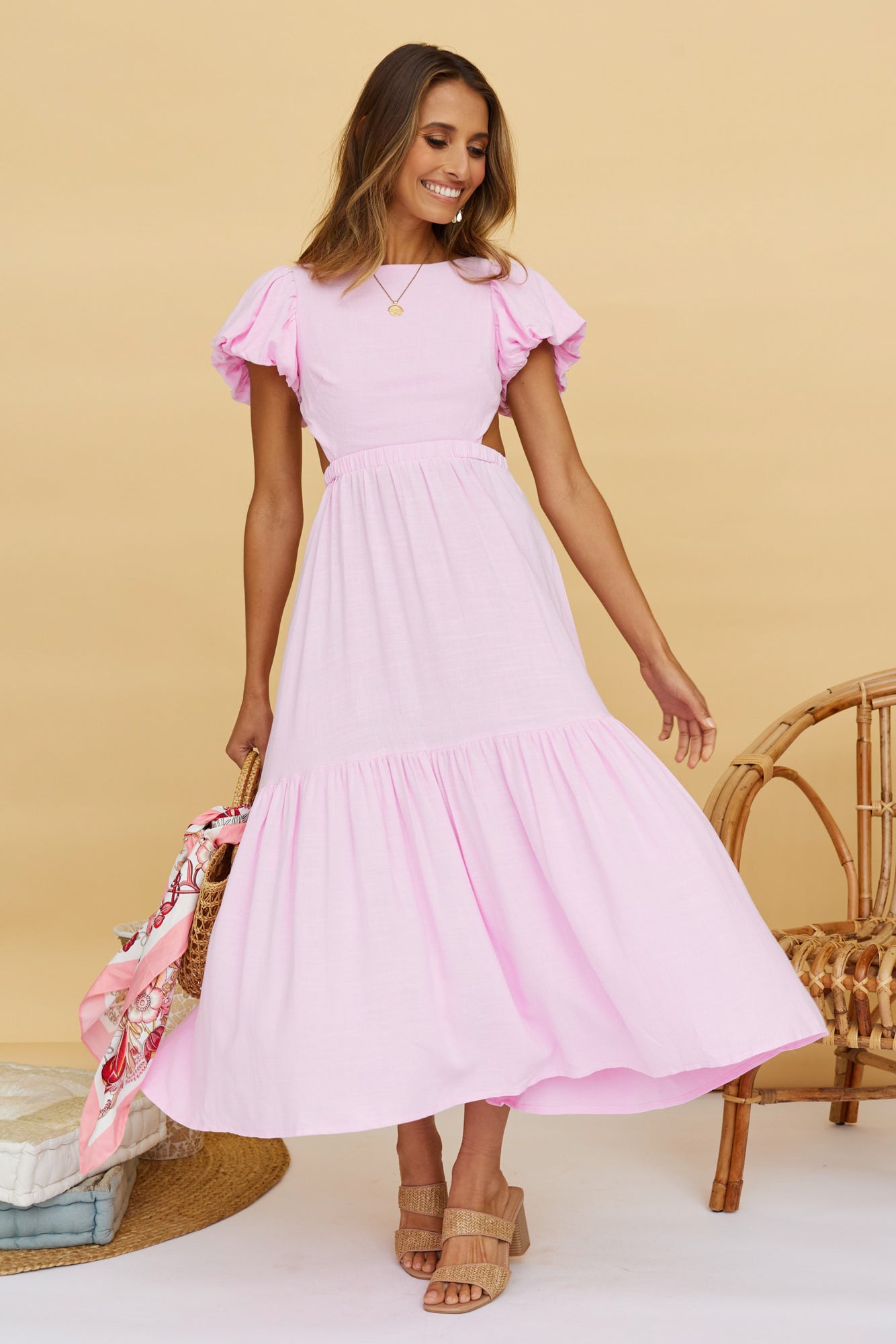 Different Notion Maxi Dress Pink-Seaa Fashion