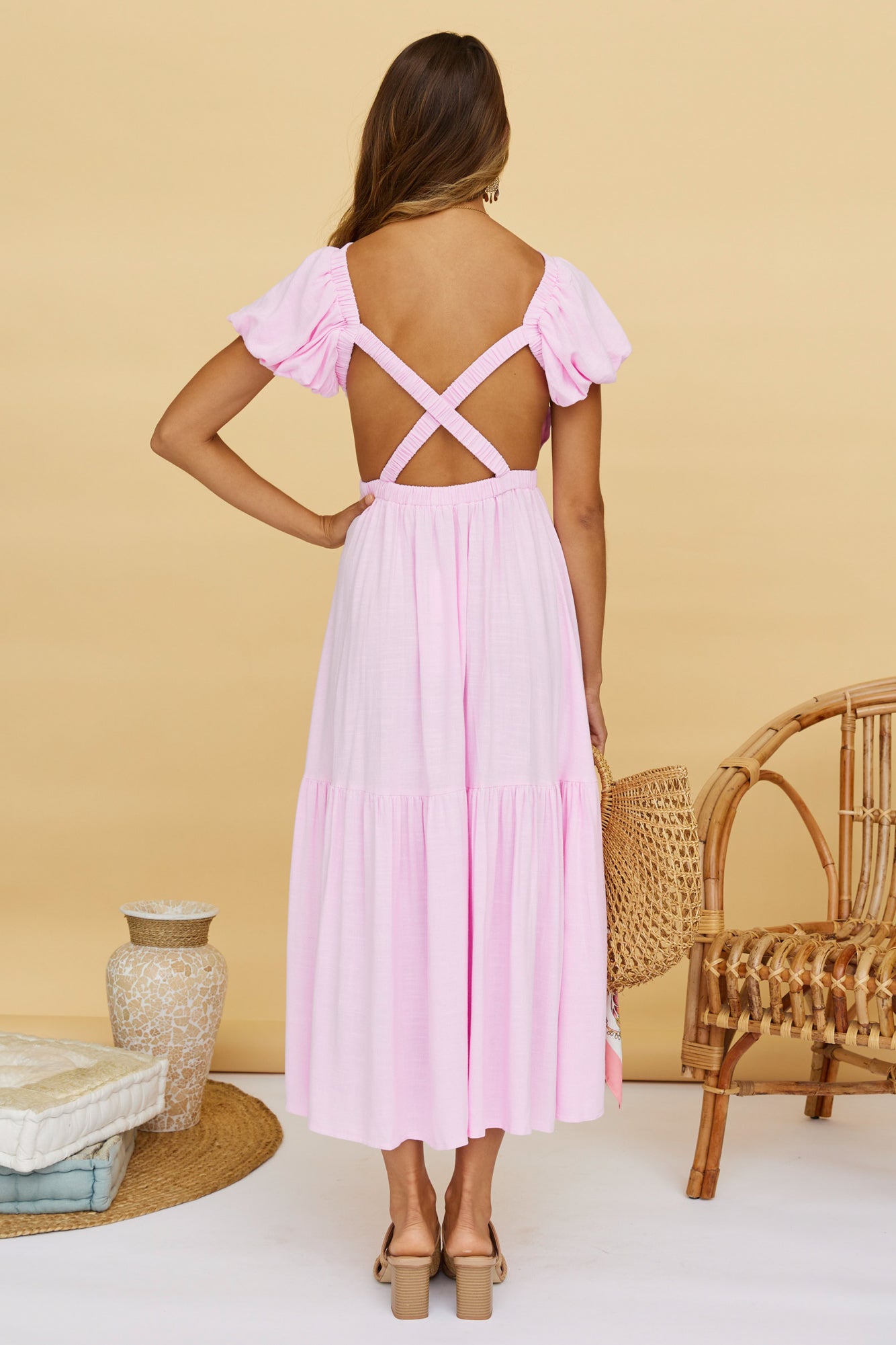 Different Notion Maxi Dress Pink-Seaa Fashion
