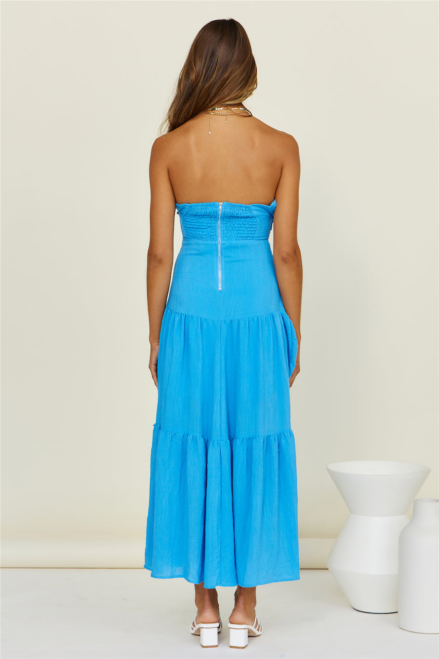 Free Falling Maxi Dress Blue-Seaa Fashion