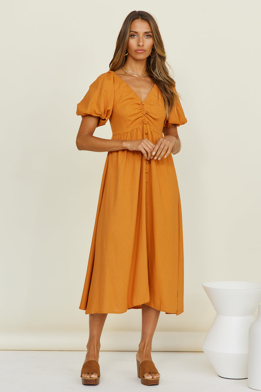 Sunlight Maxi Dress Tan-Seaa Fashion