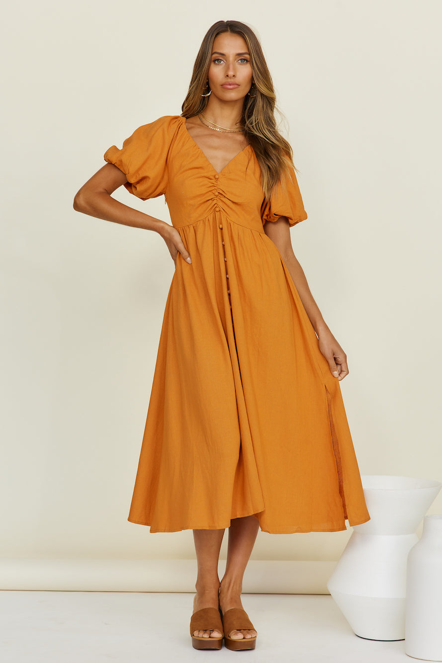 Sunlight Maxi Dress Tan-Seaa Fashion