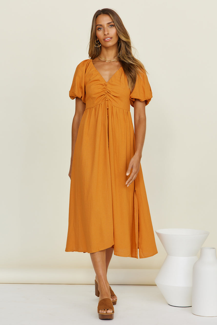 Sunlight Maxi Dress Tan-Seaa Fashion