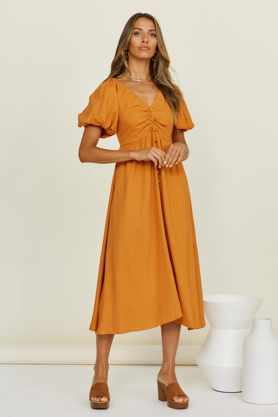 Sunlight Maxi Dress Tan-Seaa Fashion