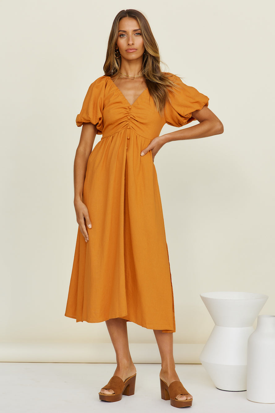 Sunlight Maxi Dress Tan-Seaa Fashion