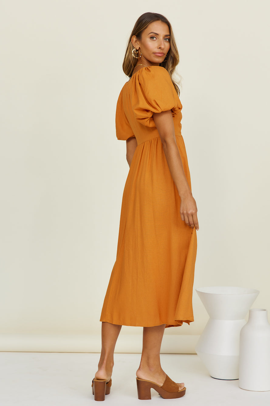 Sunlight Maxi Dress Tan-Seaa Fashion
