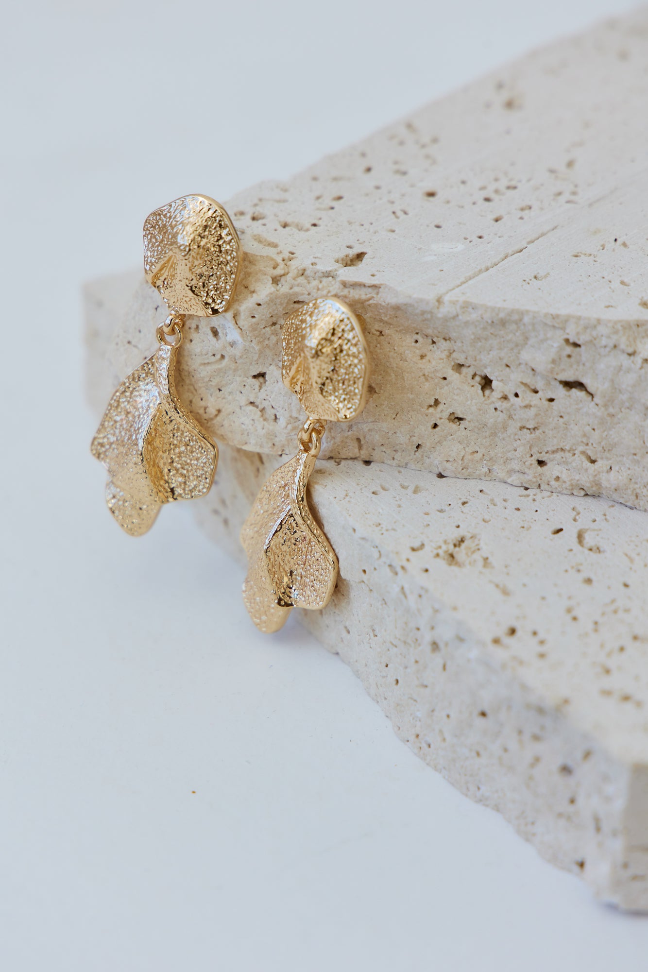 Turkari Earrings Gold-Seaa Fashion