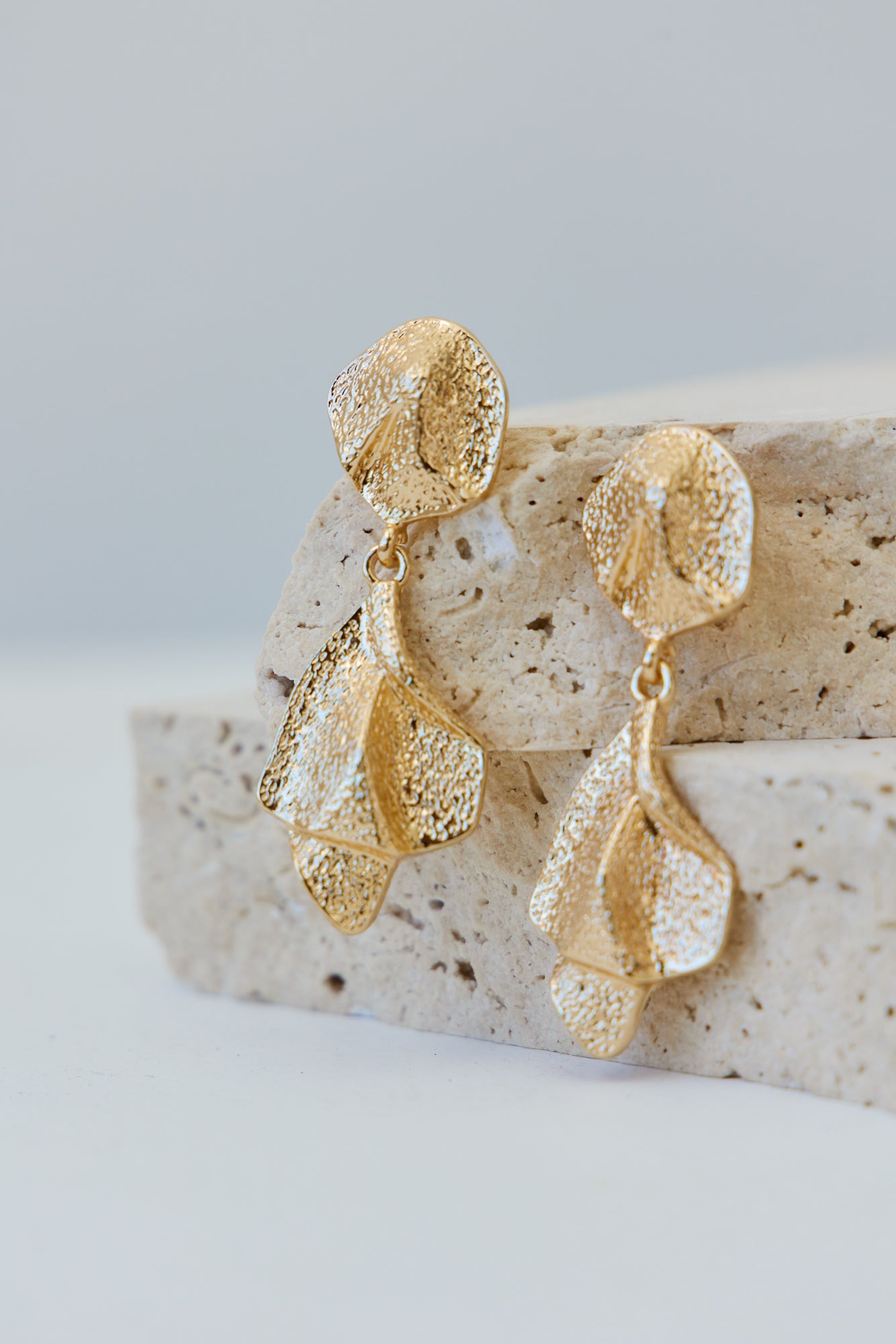 Turkari Earrings Gold-Seaa Fashion