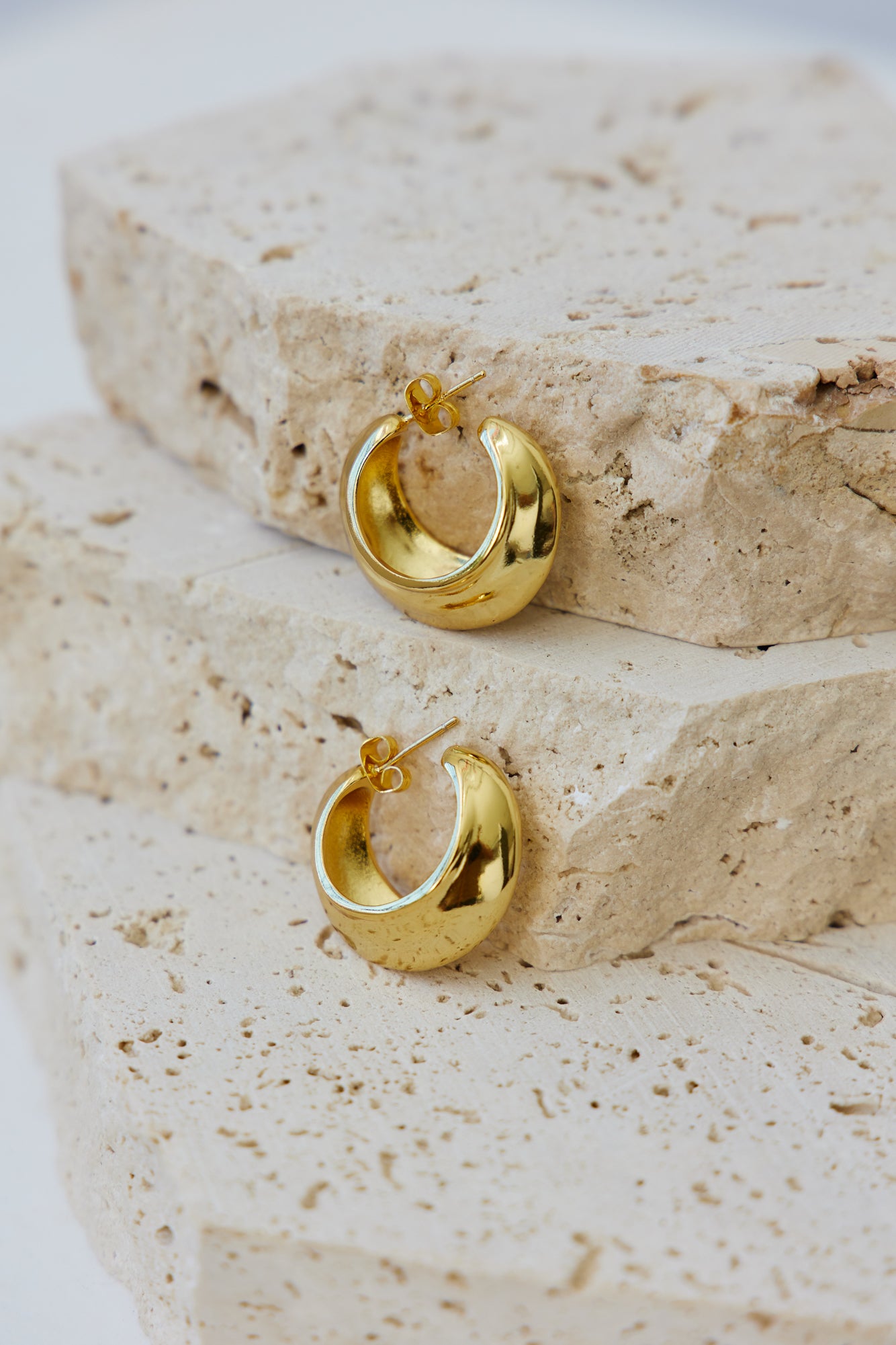 24k Gold Plated Cradling Your Soul Earrings Gold-Seaa Fashion