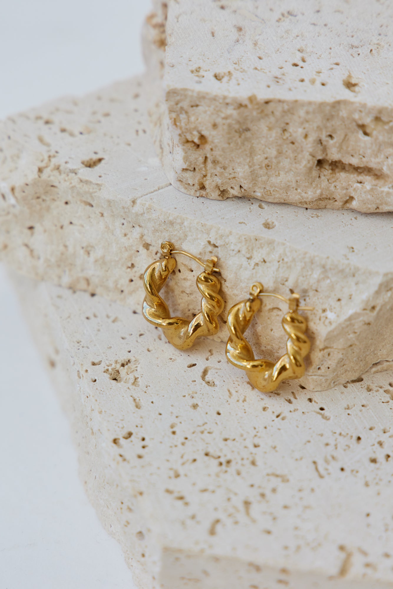 18k Gold Plated Rocco Earrings Gold-Seaa Fashion