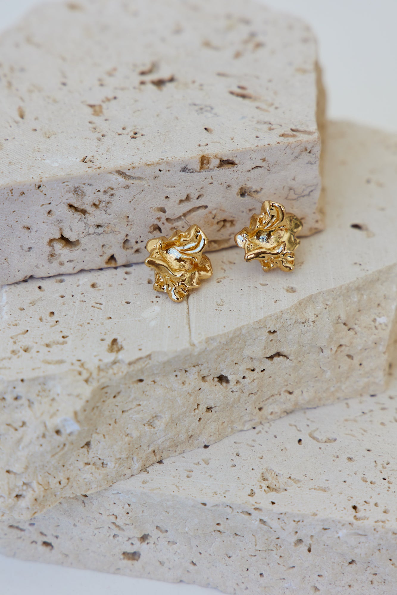 Ateas Earrings Gold-Seaa Fashion