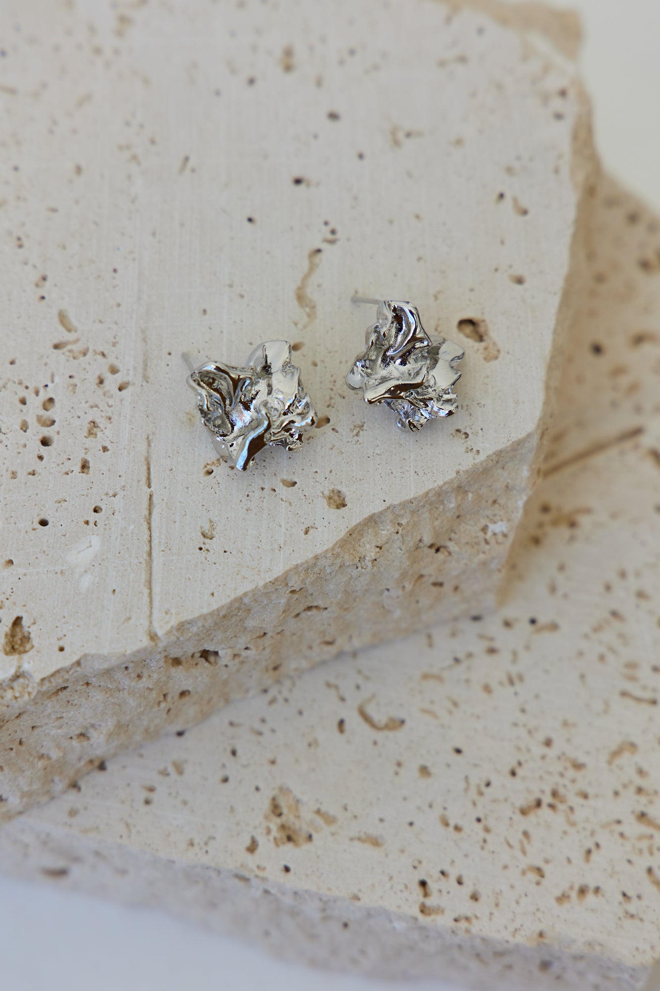 Ateas Earrings Silver-Seaa Fashion