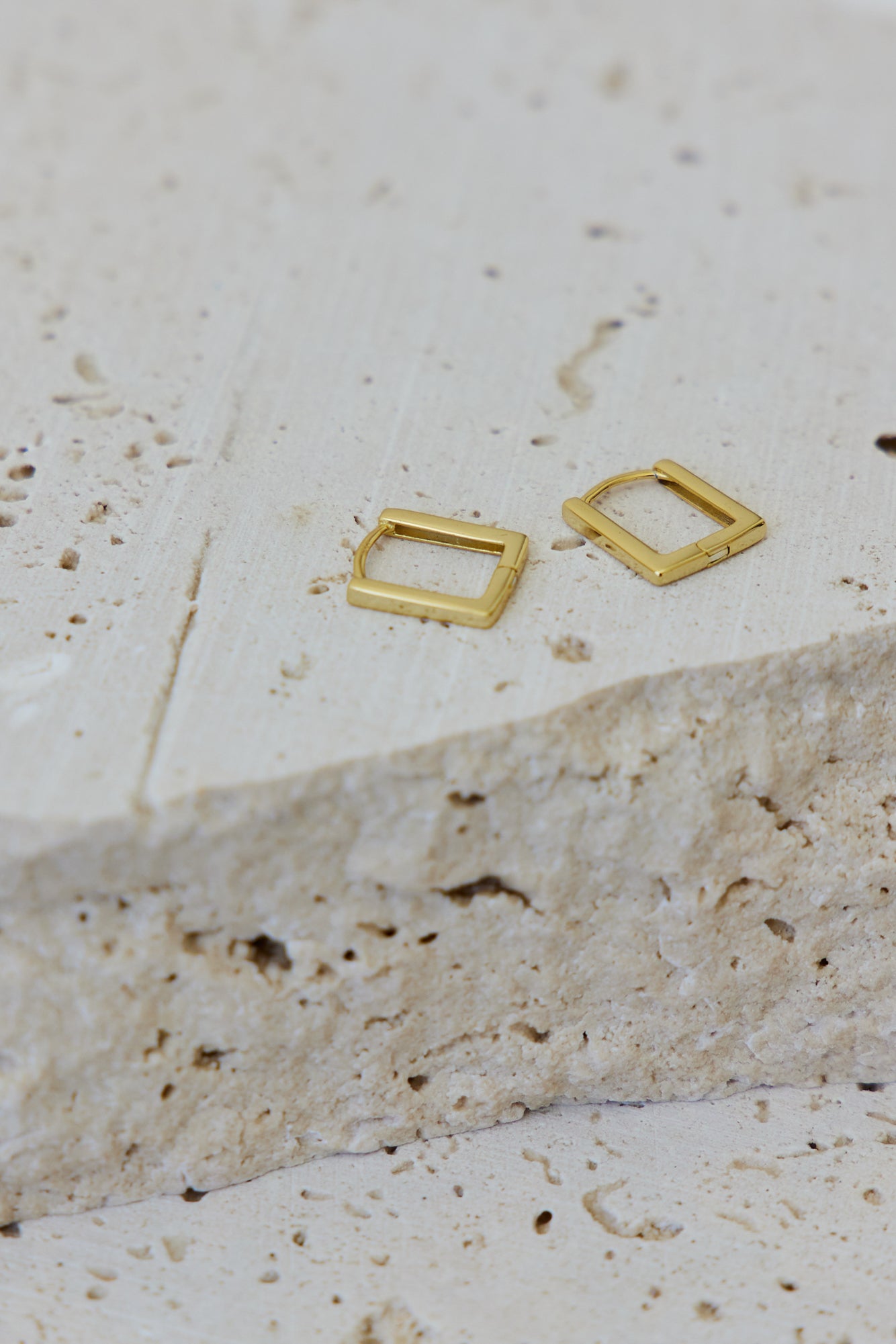 Turning Corners Earrings Gold-Seaa Fashion