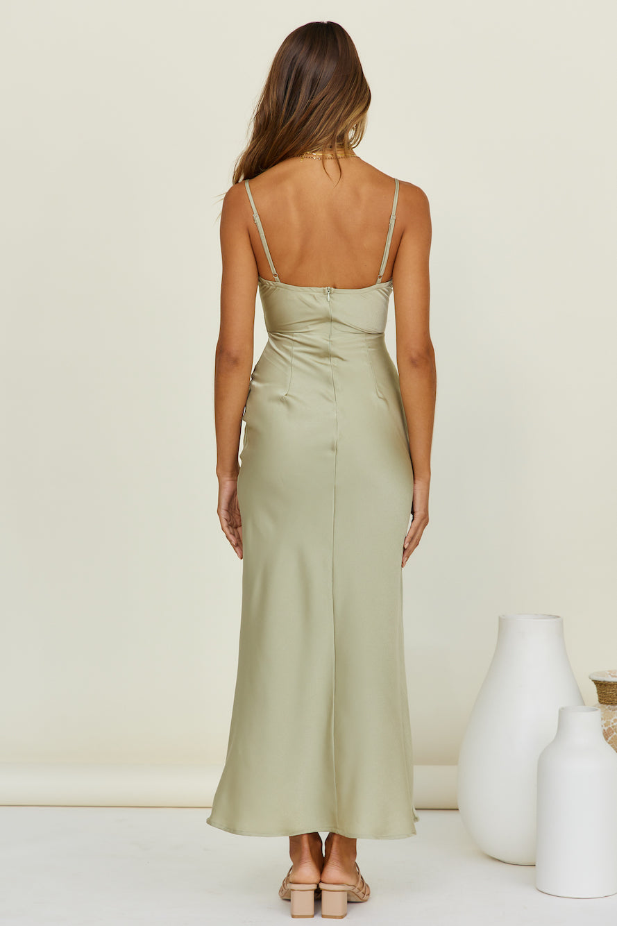Carmela Maxi Dress Sage-Seaa Fashion