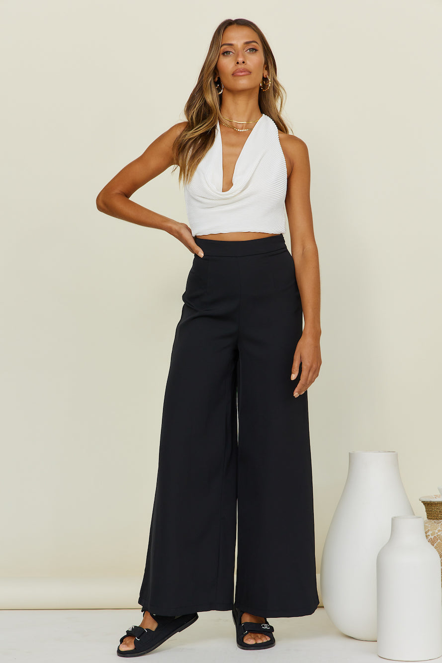 Thrill Of The Ride Pants Black-Seaa Fashion