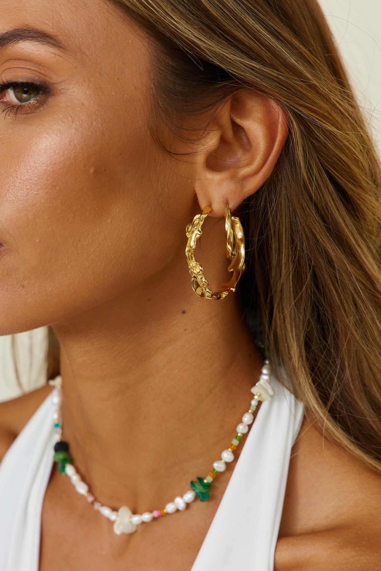 18K Gold Plated Love Like The Sun Earrings Gold-Seaa Fashion