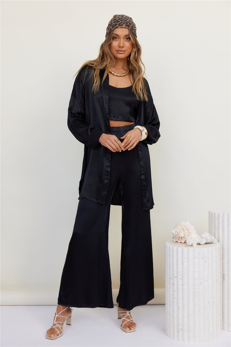 SNDYS Mystic Shirt Dress Black-Seaa Fashion