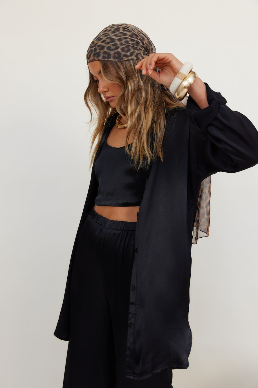 SNDYS Mystic Shirt Dress Black-Seaa Fashion